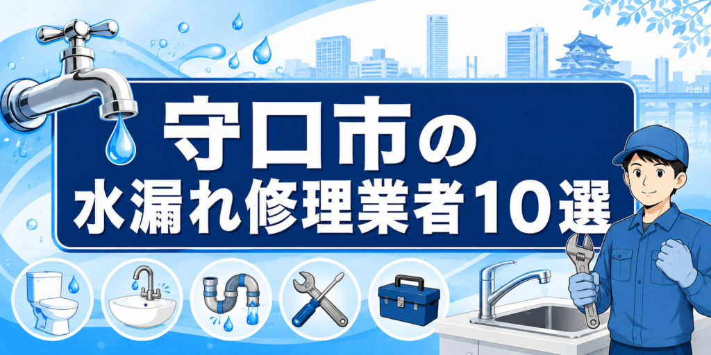 守口市の水漏れ修理業者10選